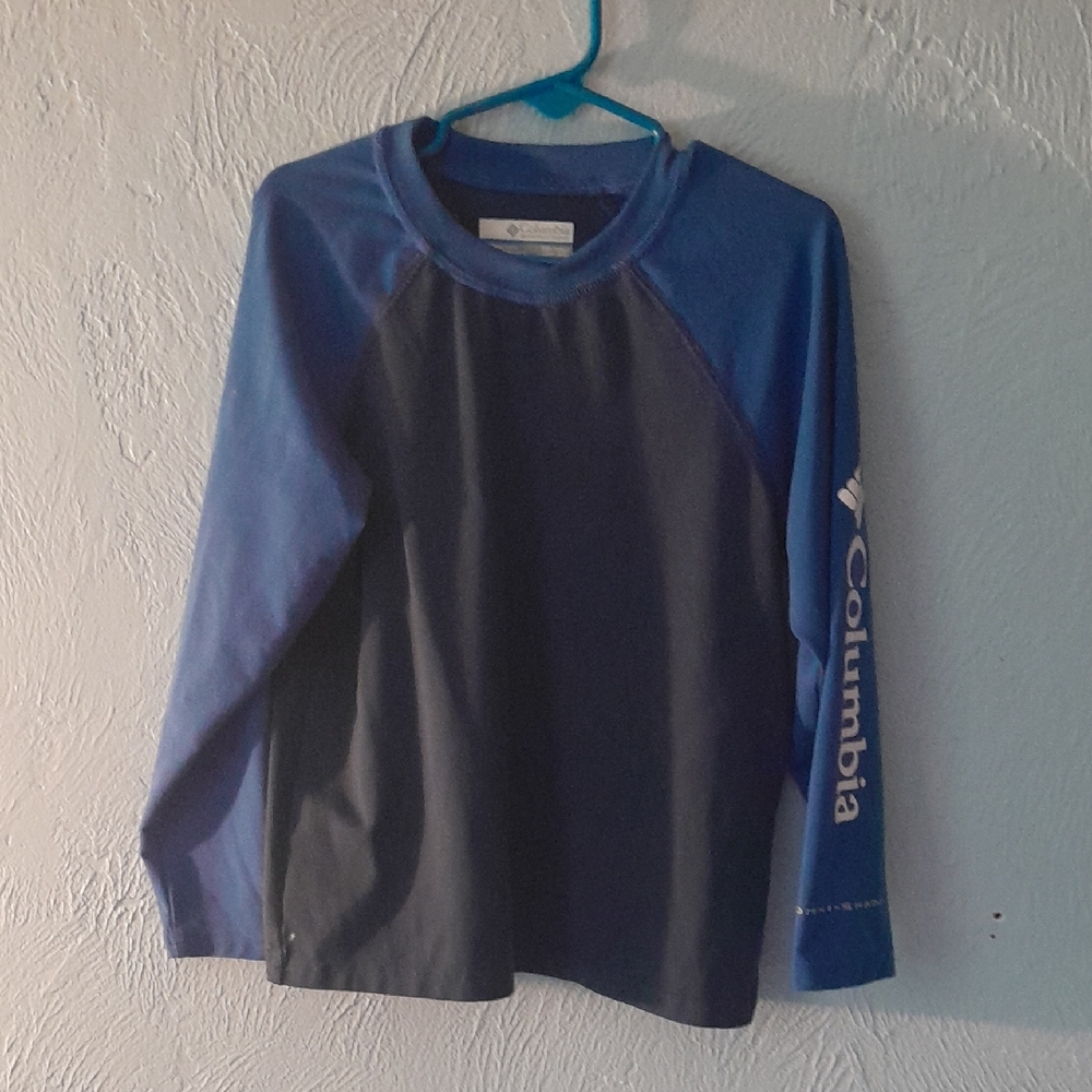 Columbia Kids Blue Long Sleeve Sunshirt Rashguard Excellent XXS